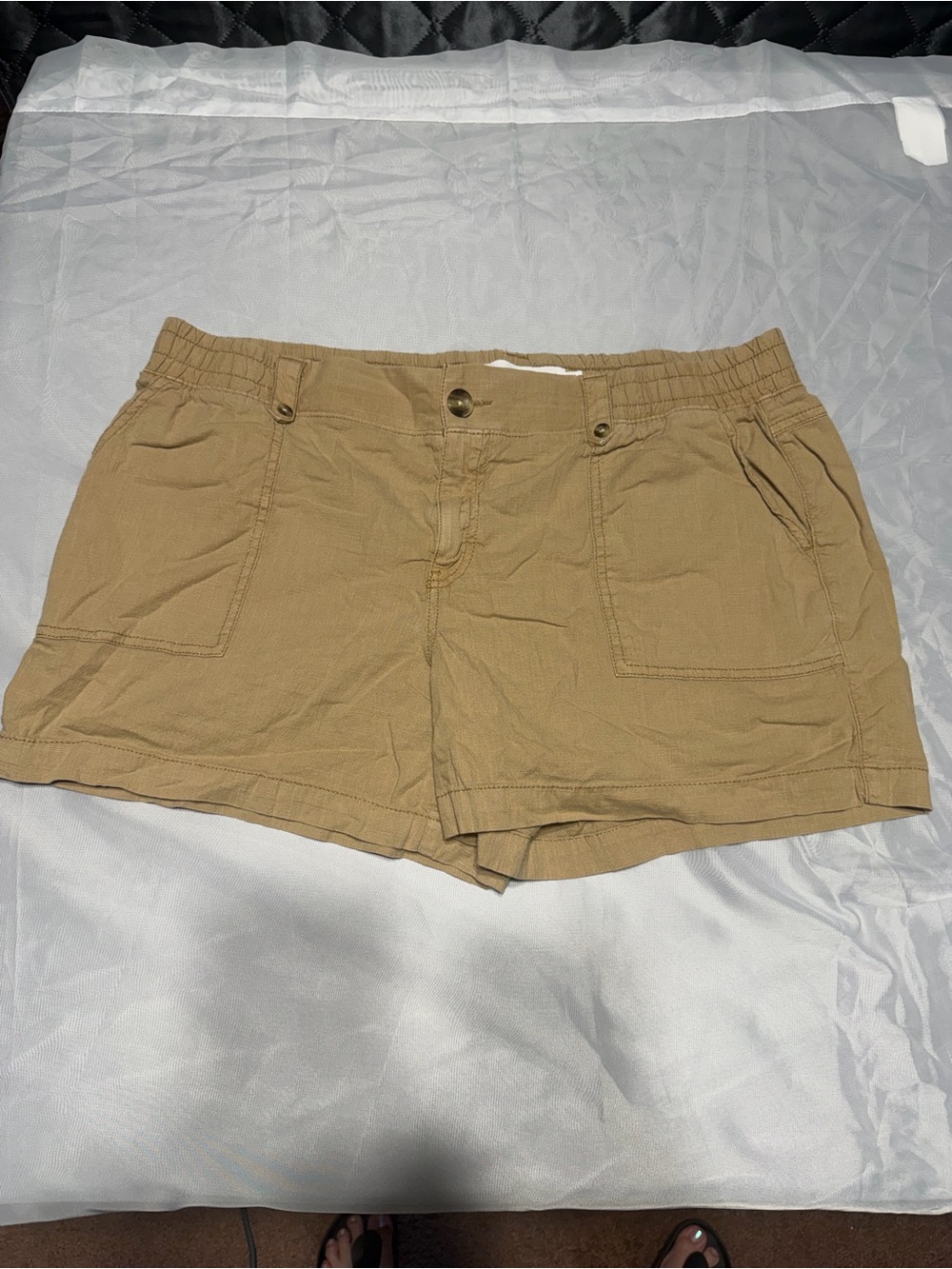Sonoma‎ Tan Cargo Shorts with Elastic Waist